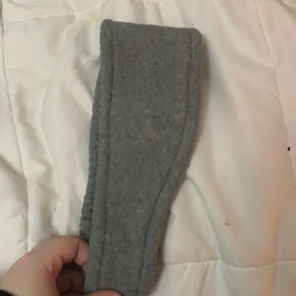 Grey headband for winter